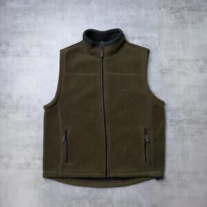 Y2K Brown Gap Grunge Fleece Vest